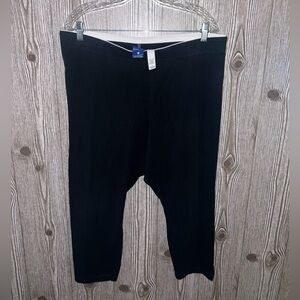 Nike Club Futura Crop Legging Womens 2X Navy Elastic Waist Yoga Athleisure Gym